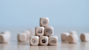 Yapay zeka ve bulut teknolojisi, akıllı bilgisayar ağları, geleceğin yeniliği.