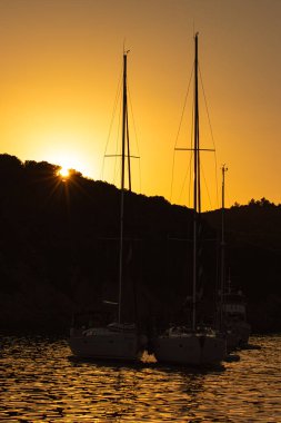 Güzel deniz manzarası, Elba adası.