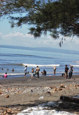 Endonezya 'daki güzel sahil manzarası