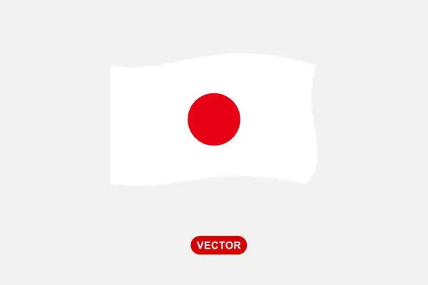 Japonya bayrağı modaya uygun tasarım ikonu Japonya bayrağı konsepti ya da ülke geçmişi. vektör illüstrasyonu