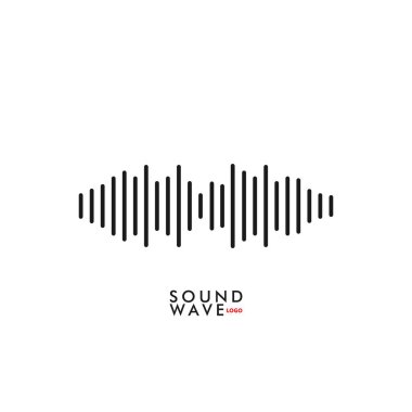 Ses dalgası simgesi, müzik çalar, podcast, sesli mesaj, müzik uygulaması için Waveform takım plakası. Ses dalgası simgesi. Ekolayzır şablonu. Vektör illüstrasyonu 