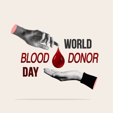 İnsandan insana kan nakli, sanat kolajı..