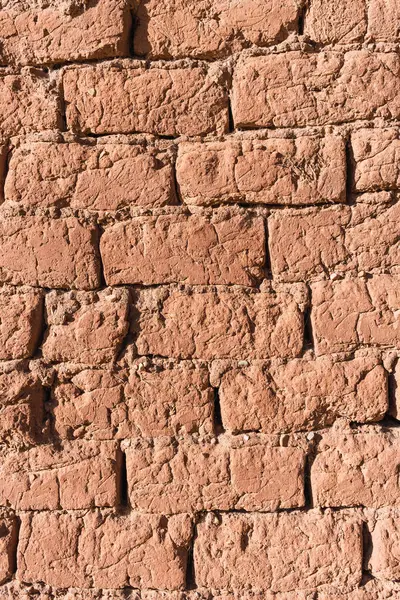 Stock image Texture of earth and adobe wall with cracks and grooves in the Andes mountain range