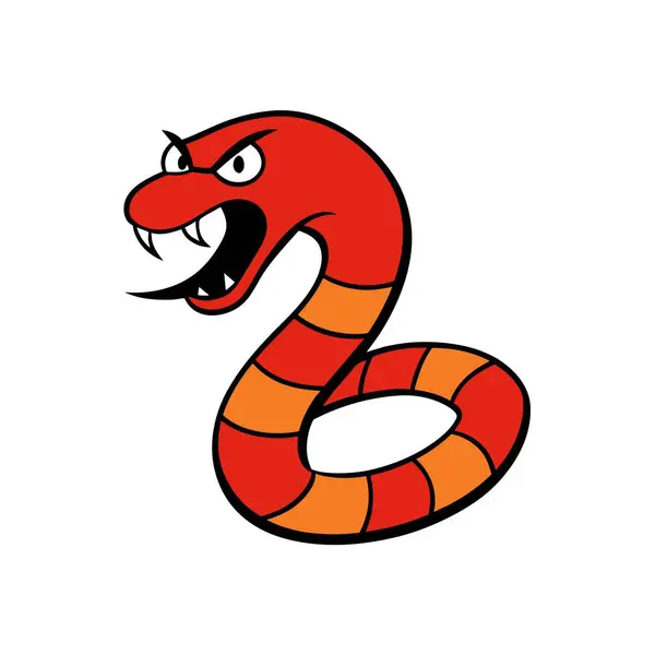 stock vector Arizona Coral Snake angry icon vector illustration. AI generated image. Clipart cartoon deisgn icon