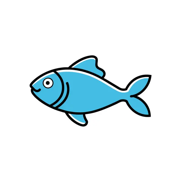 stock vector Baiji fish looks icon vector illustration. AI generated image. Clipart cartoon deisgn icon