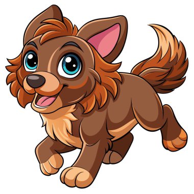 Boykin Spaniel köpeği vektör kawaii 'yi yönetiyor. Yapay zeka görüntü oluşturdu. Clipart çizgi film deisgn simgesi