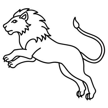 Cape Lion ikon vektörüyle uyuyor. Yapay zeka görüntü oluşturdu. Clipart çizgi film deisgn simgesi