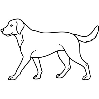 Chesapeake Bay Retriever köpeği ikon taşıyıcısı. Yapay zeka görüntü oluşturdu. Clipart çizgi film deisgn simgesi