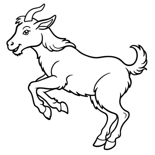 stock vector Cashmere Goat jumps icon vector. AI generated image. Clipart cartoon deisgn icon