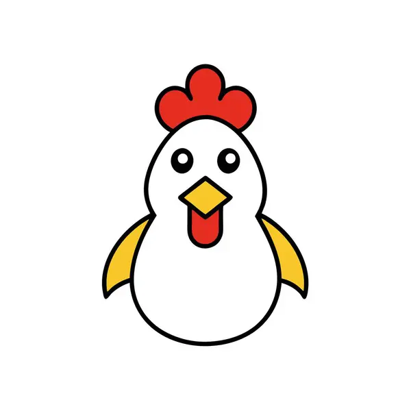 stock vector Chicken looks icon vector. AI generated image. Clipart cartoon deisgn icon