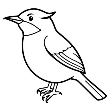 Karga kuş okuma ikonu vektörü. Yapay zeka görüntü oluşturdu. Clipart çizgi film deisgn simgesi