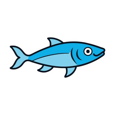 Danios fish learns icon vector. AI generated image. Clipart cartoon deisgn icon clipart