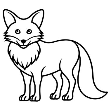 Darwins Fox lies icon vector. AI generated image. Clipart cartoon deisgn icon clipart