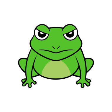 Darwins Frog angry icon vector. AI generated image. Clipart cartoon deisgn icon clipart