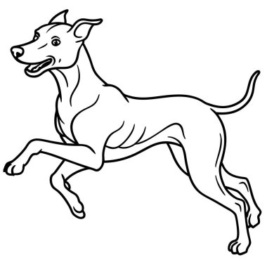 Deutsche Bracke dog jumps icon vector. AI generated image. Clipart cartoon deisgn icon clipart