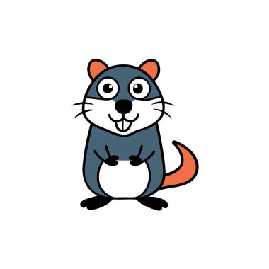 Dibbler rodent goes icon vector. AI generated image. Clipart cartoon deisgn icon clipart