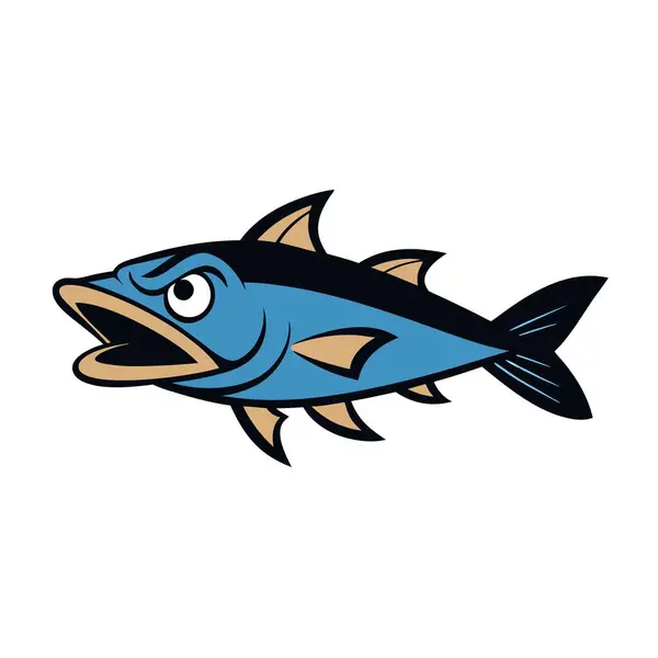 stock vector Cobia Fish angry icon vector. AI generated image. Clipart cartoon deisgn icon