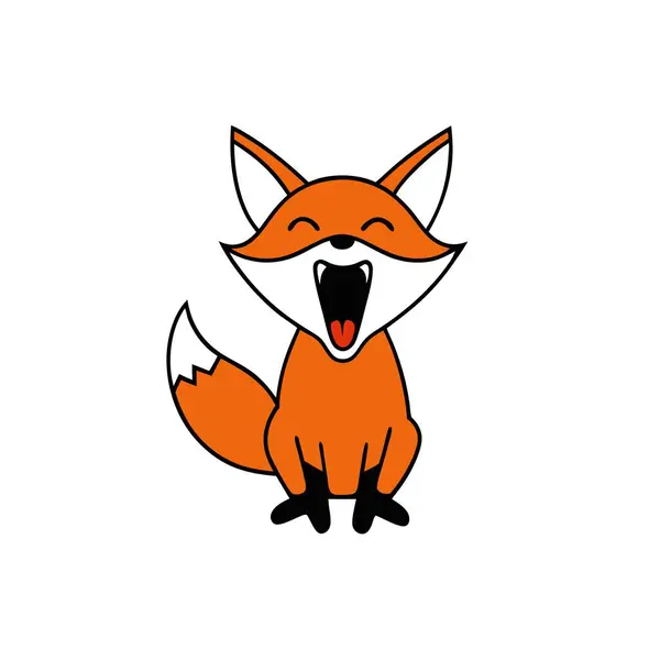 stock vector Cross Fox screams icon vector. AI generated image. Clipart cartoon deisgn icon