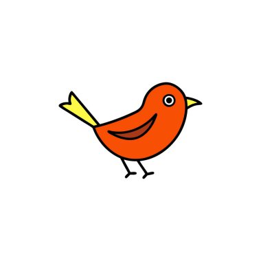 Dunnock kuş oyunu ikon vektörü. Yapay zeka görüntü oluşturdu. Clipart çizgi film deisgn simgesi