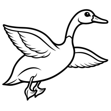 Eared Grebe duck jumps icon vector. AI generated image. Clipart cartoon deisgn icon clipart