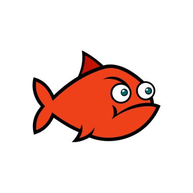 Eelpout fish screams icon vector. AI generated image. Clipart cartoon deisgn icon clipart