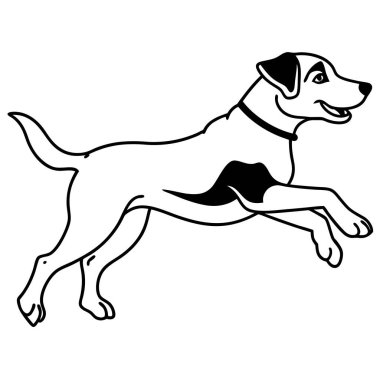 Entlebucher Mountain Dog jumps icon vector. AI generated image. Clipart cartoon deisgn icon clipart