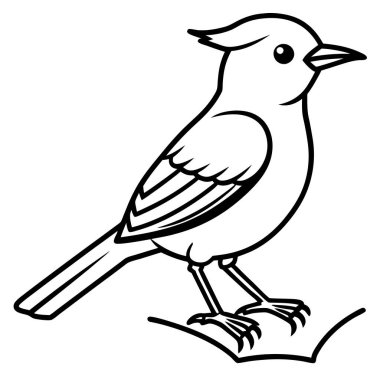 Eurasian Nuthatch bird reading icon vector. AI generated image. Clipart cartoon deisgn icon clipart