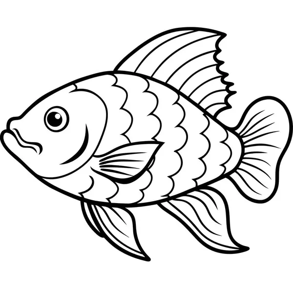 stock vector Ember Tetra fish learns icon vector. AI generated image. Clipart cartoon deisgn icon