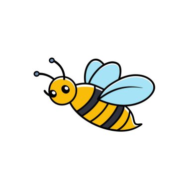 Furrow Bee swims icon vector. AI generated image. Clipart cartoon deisgn icon clipart