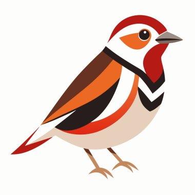 Chestnut-Sided Warbler bird goes kawaii. AI generated image. Clipart cartoon deisgn icon clipart