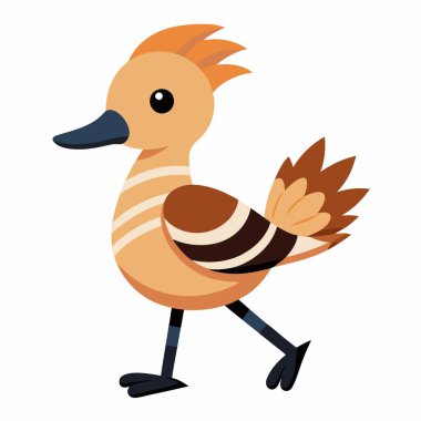 Fulvous Whistling Duck dans eden kawaii. Yapay zeka görüntü oluşturdu. Clipart çizgi film deisgn simgesi