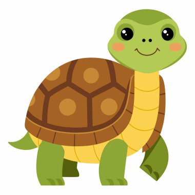 Galapagos Lav Kertenkelesi Kawaii 'ye atladı. Yapay zeka görüntü oluşturdu. Clipart çizgi film deisgn simgesi