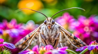 Sigara böceği kumsala güler. Yapay zeka fotoğraf üretti. 4K Portre Öngörünüm 8K. HD Resim Arkaplanı