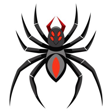 Spider isolated on a transparent background. . AI generated. Vector icon clipart