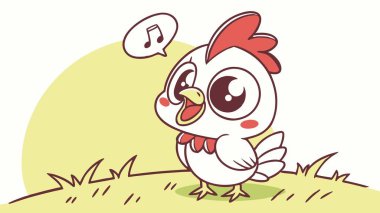 Campine Chicken pleasant runs sea vector. AI generated. Vector icon clipart