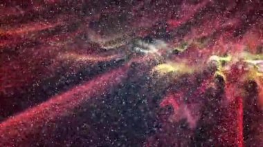 Renkli nebula ve birçok elementi olan yıldızlar.