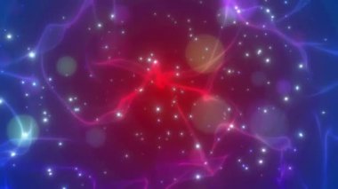 Gökada yıldız ile hafif mor vektör arka plan.