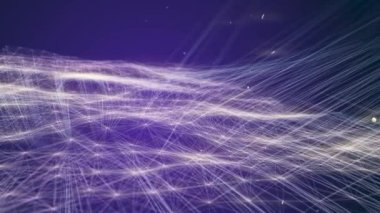 Parlayan dalga ve çizgilerle soyut arkaplan