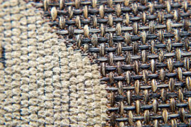 Sert döşeme kumaşı, yakın plan.