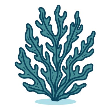 Çeşitli tasarım ve ürün ihtiyaçları için kullanılabilen yosun çizimleri.