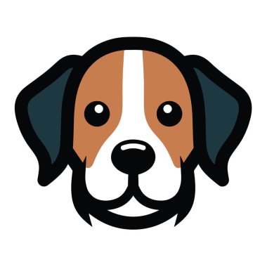 Çeşitli tasarım ve ürün ihtiyaçları için kullanılabilecek basit köpek logosu çizimleri