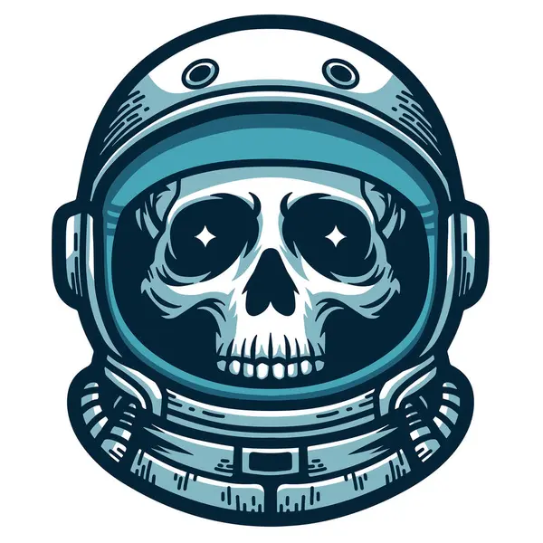 stock vector Astronaut skull head hand drawn vector illustrations that can be used for various design or product needs