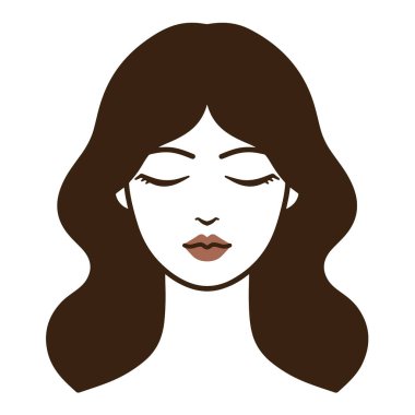 Çeşitli tasarım ve ürün ihtiyaçları için kullanılabilecek Güzellik Kadını Logosu Tasarımı