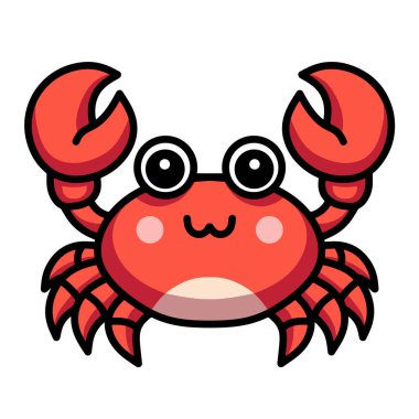 Sevimli Yengeç Çizim Sanatı