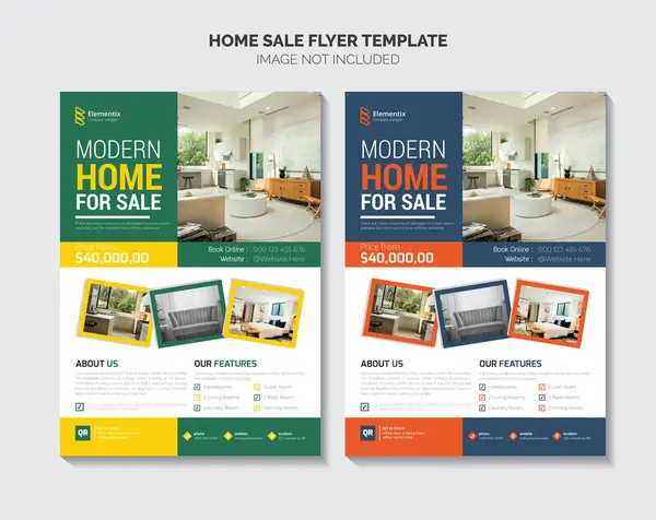 Modern Gayrimenkul Satılık Uçak Şablonu Tasarımı