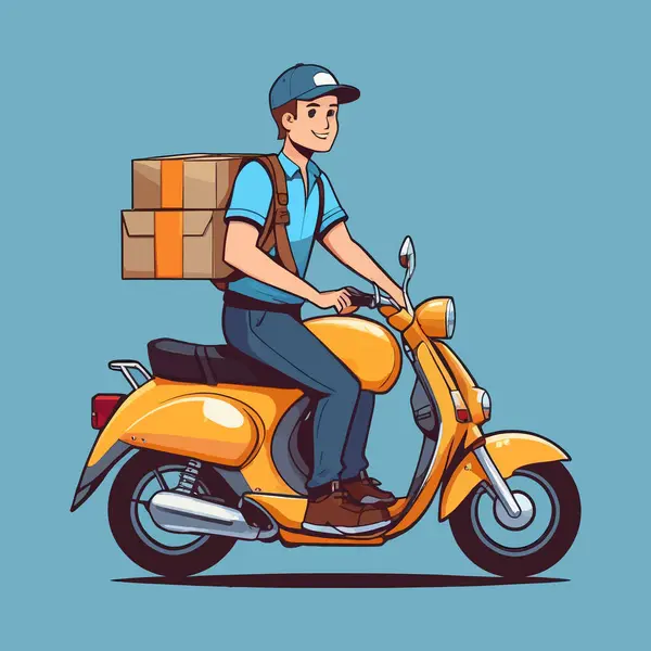 Scooter teslim eden adam.