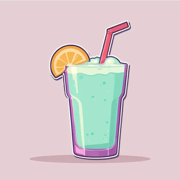 soda ve dondurma vektör illüstrasyon tasarımı