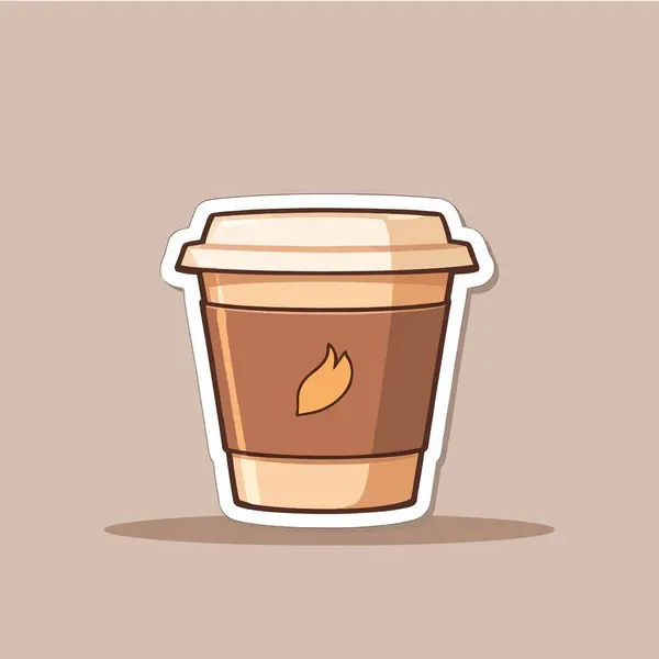 Kahve fincanı ve sıcak içecek vektör simgesi