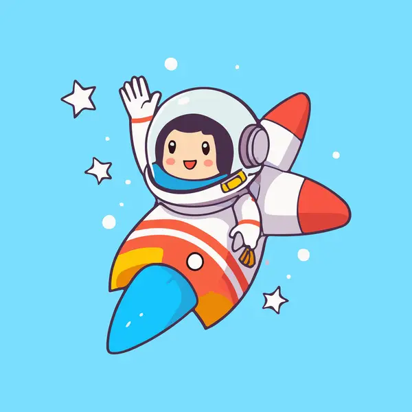 Roketteki sevimli astronot.