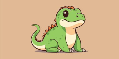 Tatlı timsah çizgi filmi. vektör illüstrasyonu